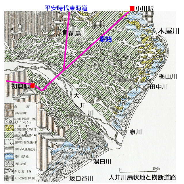 大井川扇状地地質図
