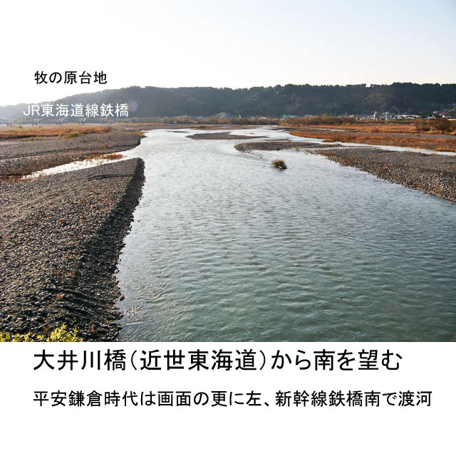 大井川渡河に関する平安時代から鎌倉時代の史料