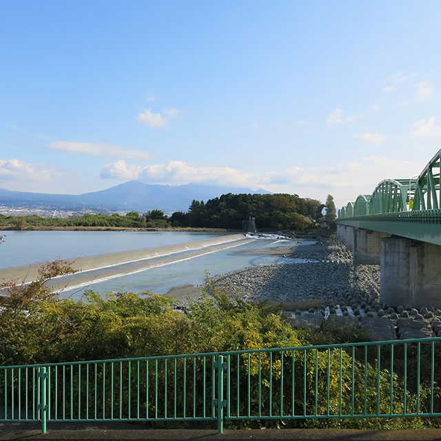 江戸時代東海道において富士川と根方道間のルート決めるランドマークは水神の森と愛鷹山